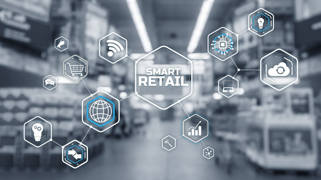 Smart retail 2021 and omni channel concept. Shopping concept