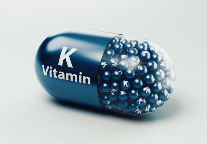 Vitamin K pills or capsules, 3d rendering