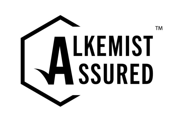Alkemist Assured company logo in black lettering