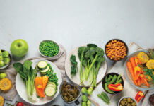 plant-based foods on countertop