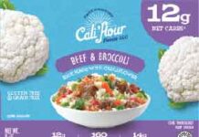 Cali'flour Foods Frozen Food Entree Lineup - Beef & Broccoli