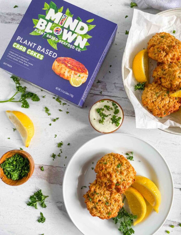plant-based crab cakes